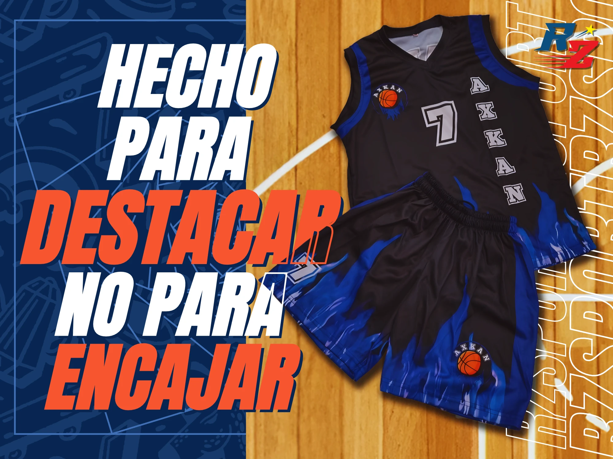Pieza gráfica para RZ Sports, muestra 2